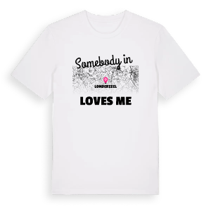 Någon i Londerzeel älskar mig t-shirt – ekologisk bomull t-shirt från Pinshirt