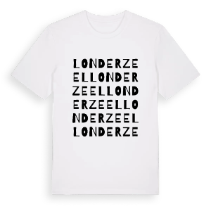 Londerzeel ordlek t-shirt – ekologisk bomull t-shirt från Pinshirt