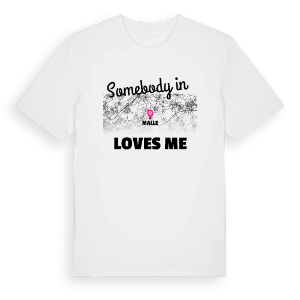 Någon i Malle älskar mig t-shirt – ekologisk bomull t-shirt från Pinshirt