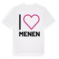 Jag älskar Menen t-shirt stort tryck