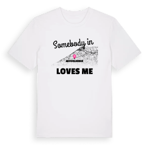Någon i Middelkerke älskar mig t-shirt – ekologisk bomull t-shirt från Pinshirt