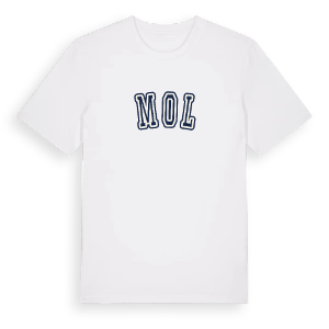 Mol college t-shirt – ekologisk bomull t-shirt från Pinshirt