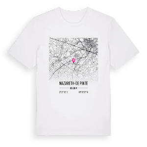 Nazareth-De Pinte karta t-shirt – ekologisk bomull t-shirt från Pinshirt