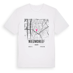 Nieuwdreef karta t-shirt – ekologisk bomull t-shirt från Pinshirt