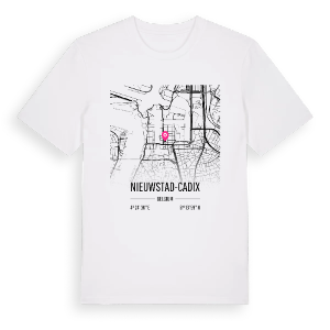 Nieuwstad-Cadix karta t-shirt – ekologisk bomull t-shirt från Pinshirt