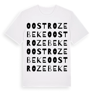 Oostrozebeke ordlek t-shirt – ekologisk bomull t-shirt från Pinshirt