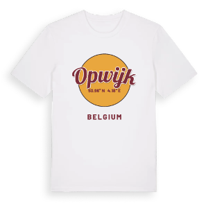 Opwijk cirkel t-shirt – ekologisk bomull t-shirt från Pinshirt