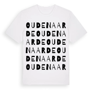Oudenaarde ordlek t-shirt – ekologisk bomull t-shirt från Pinshirt