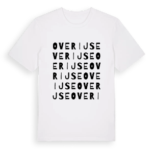 Overijse ordlek t-shirt – ekologisk bomull t-shirt från Pinshirt