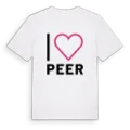 Jag älskar Peer t-shirt stort tryck