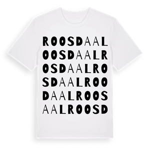 Roosdaal ordlek t-shirt – ekologisk bomull t-shirt från Pinshirt
