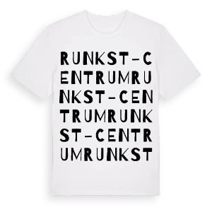 Runkst-centrum ordlek t-shirt – ekologisk bomull t-shirt från Pinshirt