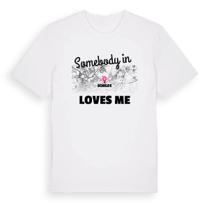 Någon i Schilde älskar mig t-shirt – ekologisk bomull t-shirt från Pinshirt