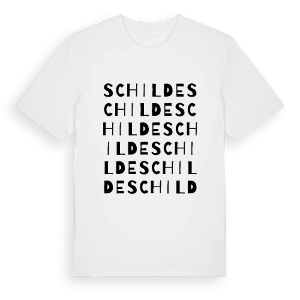 Schilde ordlek t-shirt – ekologisk bomull t-shirt från Pinshirt
