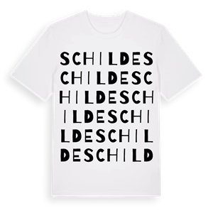Schilde ordlek t-shirt – ekologisk bomull t-shirt från Pinshirt