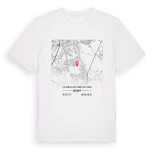 Sint-Genesius-Rode - Rhode-Saint-Genèse karta t-shirt – ekologisk bomull t-shirt från Pinshirt