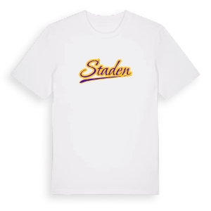 Staden baseball t-shirt – ekologisk bomull t-shirt från Pinshirt
