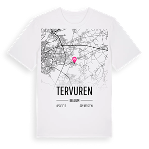 Tervuren karta t-shirt – ekologisk bomull t-shirt från Pinshirt