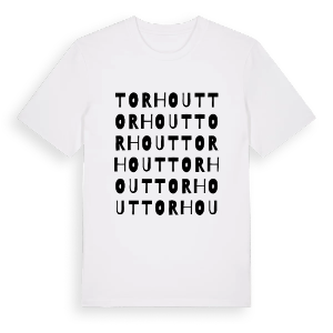 Torhout ordlek t-shirt – ekologisk bomull t-shirt från Pinshirt