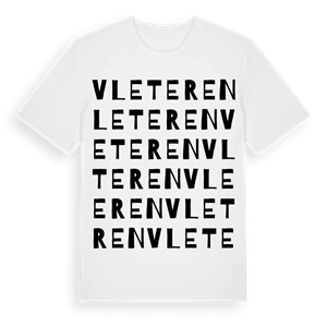 Vleteren ordlek t-shirt – ekologisk bomull t-shirt från Pinshirt