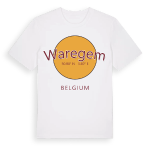Waregem cirkel t-shirt – ekologisk bomull t-shirt från Pinshirt