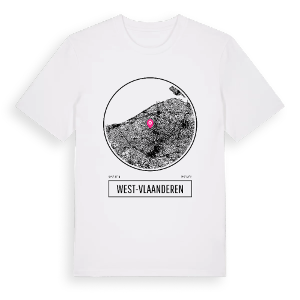 West-Vlaanderen t-shirt – ekologisk bomull t-shirt från Pinshirt