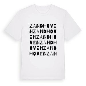Zandhoven ordlek t-shirt – ekologisk bomull t-shirt från Pinshirt
