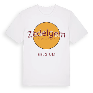 Zedelgem cirkel t-shirt – ekologisk bomull t-shirt från Pinshirt
