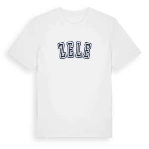 Zele college t-shirt – ekologisk bomull t-shirt från Pinshirt