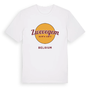Zwevegem cirkel t-shirt – ekologisk bomull t-shirt från Pinshirt