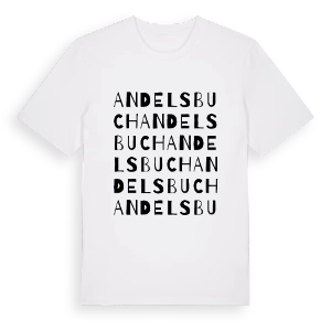 Andelsbuch ordlek t-shirt – ekologisk bomull t-shirt från Pinshirt