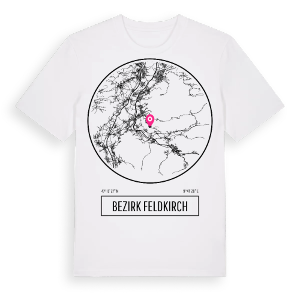 Bezirk Feldkirch t-shirt – ekologisk bomull t-shirt från Pinshirt