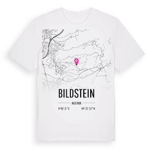 Bildstein karta t-shirt – ekologisk bomull t-shirt från Pinshirt