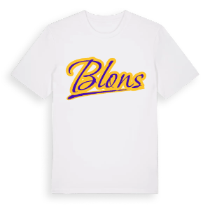 Blons baseball t-shirt – ekologisk bomull t-shirt från Pinshirt