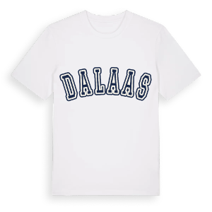 Dalaas college t-shirt – ekologisk bomull t-shirt från Pinshirt