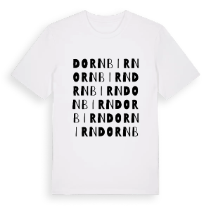 Dornbirn ordlek t-shirt – ekologisk bomull t-shirt från Pinshirt