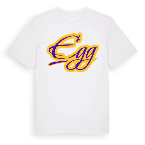 Egg baseball t-shirt – ekologisk bomull t-shirt från Pinshirt