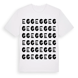 Egg ordlek t-shirt – ekologisk bomull t-shirt från Pinshirt