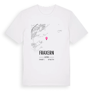 Fraxern karta t-shirt – ekologisk bomull t-shirt från Pinshirt