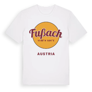 Fußach cirkel t-shirt – ekologisk bomull t-shirt från Pinshirt