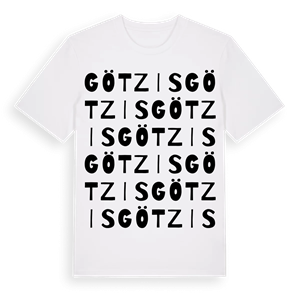 Götzis ordlek t-shirt – ekologisk bomull t-shirt från Pinshirt