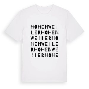 Hohenweiler ordlek t-shirt – ekologisk bomull t-shirt från Pinshirt