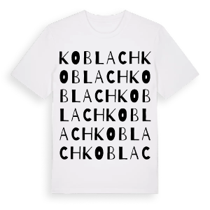 Koblach ordlek t-shirt – ekologisk bomull t-shirt från Pinshirt