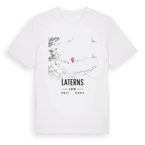 Laterns karta t-shirt – ekologisk bomull t-shirt från Pinshirt