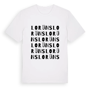 Lorüns ordlek t-shirt – ekologisk bomull t-shirt från Pinshirt