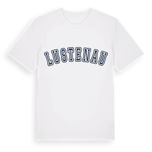 Lustenau college t-shirt – ekologisk bomull t-shirt från Pinshirt