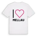 Jag älskar Mellau t-shirt stort tryck