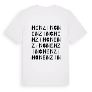 Nenzing ordlek t-shirt – ekologisk bomull t-shirt från Pinshirt