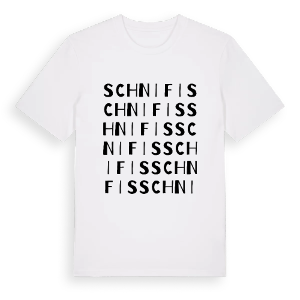 Schnifis ordlek t-shirt – ekologisk bomull t-shirt från Pinshirt