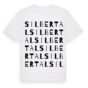 Silbertal ordlek t-shirt – ekologisk bomull t-shirt från Pinshirt